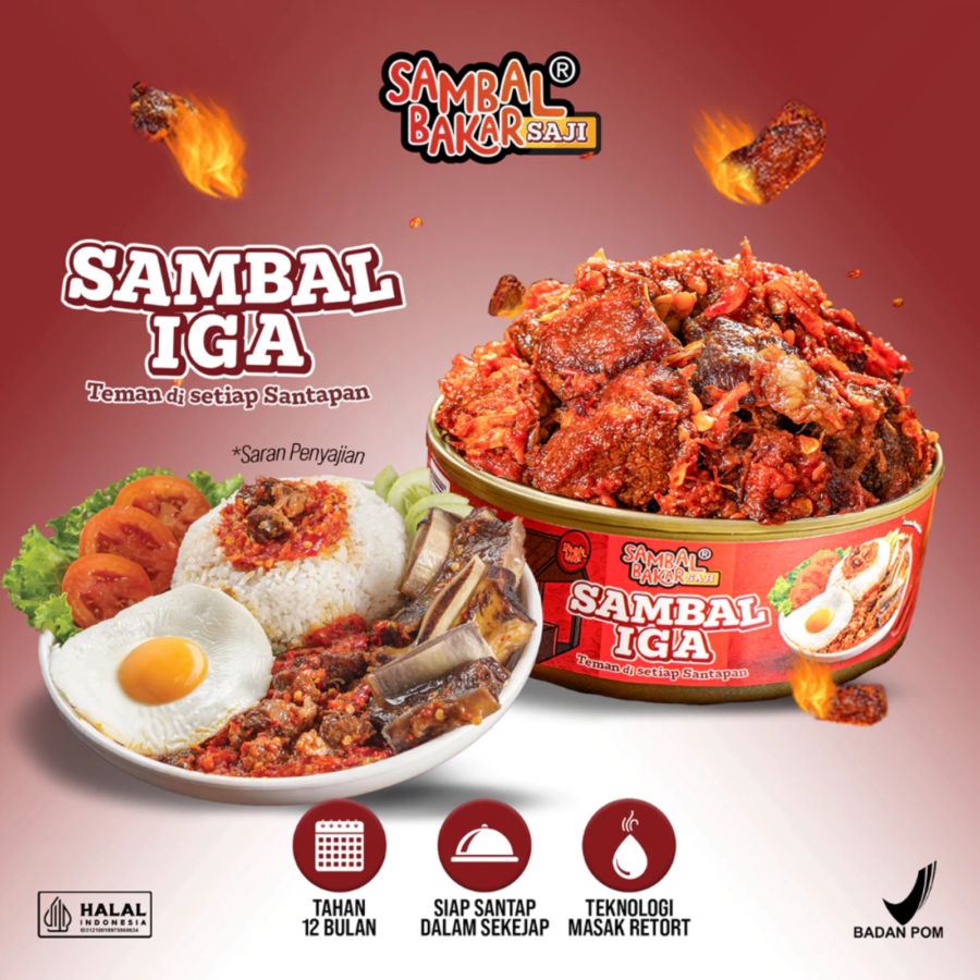 Sambal Bakar Saji Sambal Iga 140gram