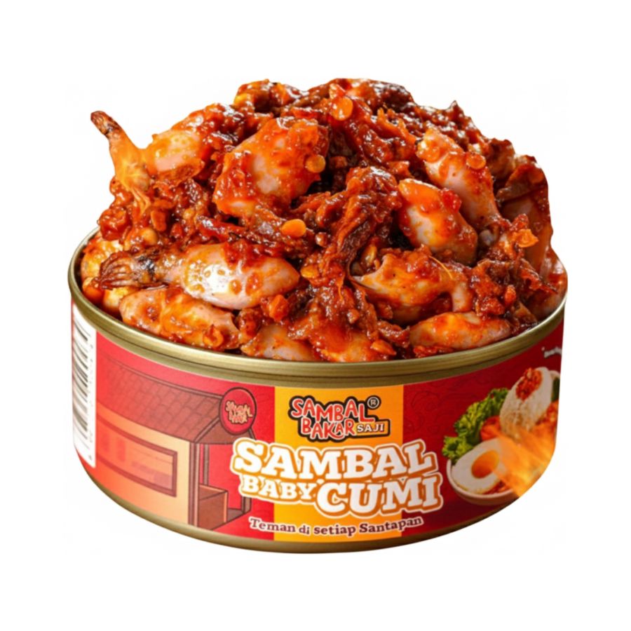 Sambal Bakar Saji Sambal Baby Cumi 140gram