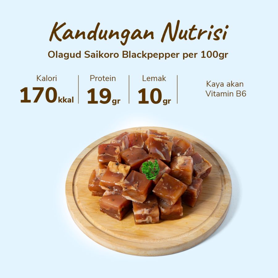 Olagud Chicken Saikoro Blackpepper 380gram