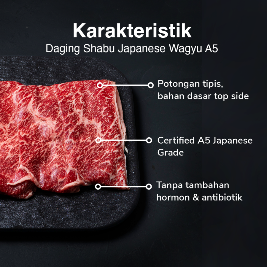 Daging Shabu Japanese Wagyu A5 Astro Goods 200gram