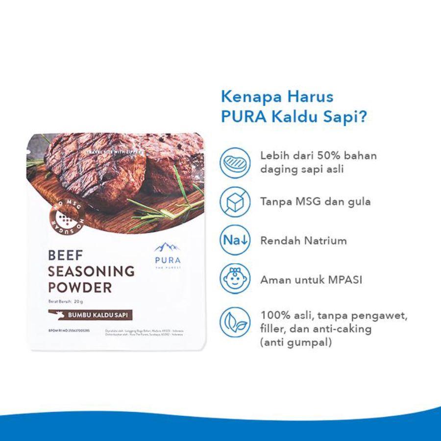 Pura Beef Seasoning Powder 20gram