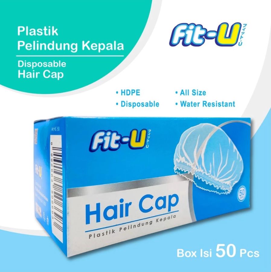 Fit-U Hair Net Disposable Cap Hijau Box 50pcs