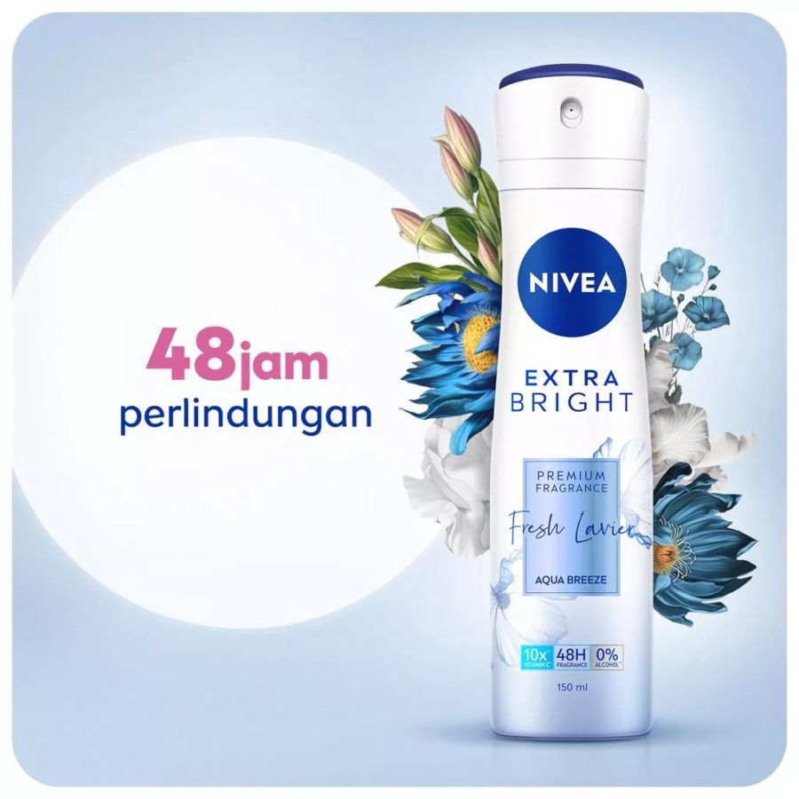 Nivea Extra Bright Fresh Lavier Deodorant Spray 150ml