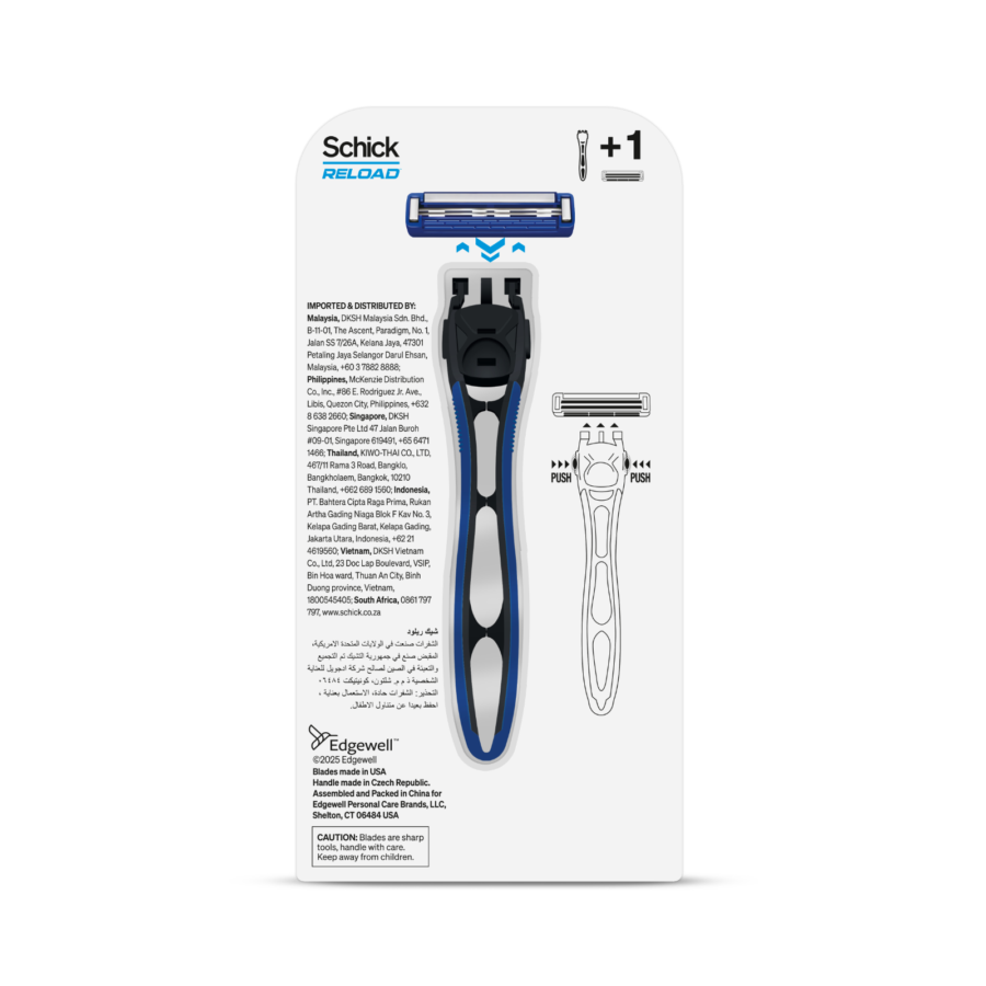 Schick Reload 2 Hybrid Razor Kit Pisau Cukur 1pack
