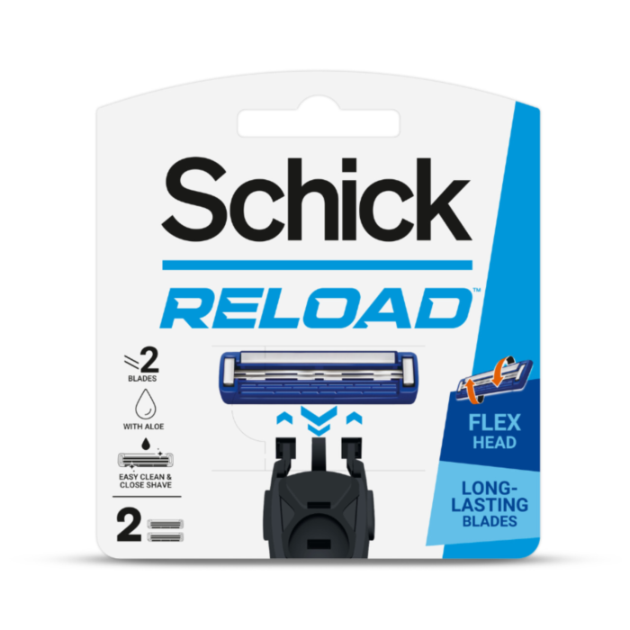 Schick Reload 2 Hybrid Razor Refill Pisau Cukur