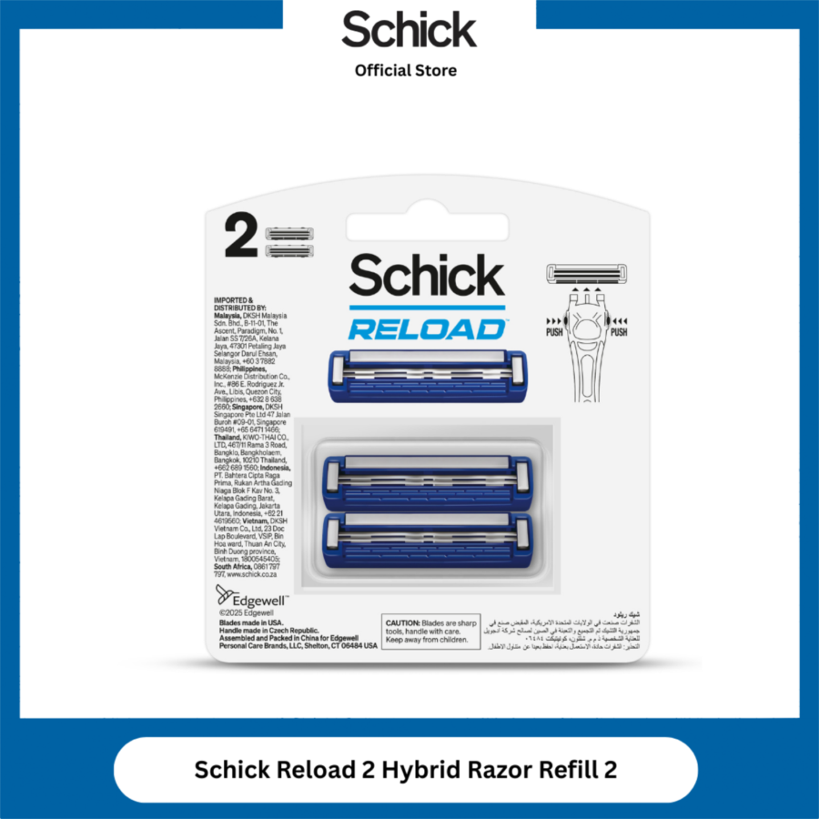 Schick Reload 2 Hybrid Razor Refill Pisau Cukur 2pcs
