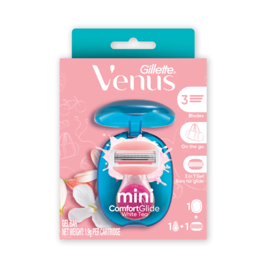 Gillette Venus Mini Comfortglide White Tea Razor Alat Cukur Wanita 1pcs