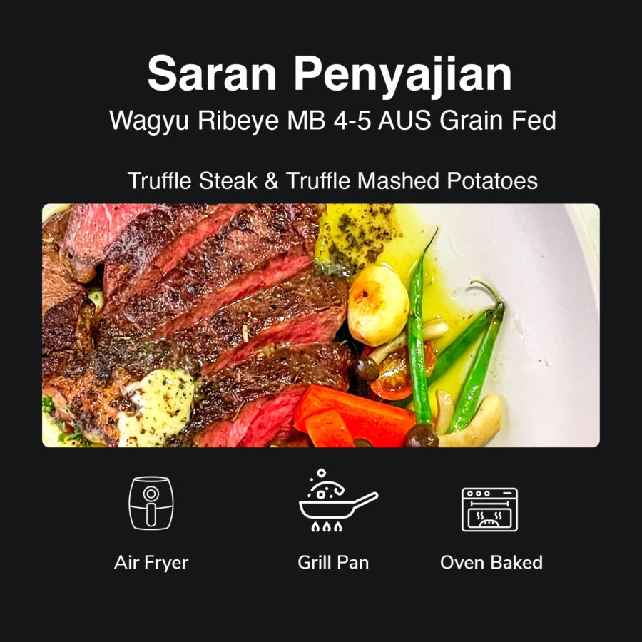 Wagyu Ribeye MB 4-5 AUS Grain Fed 200gram