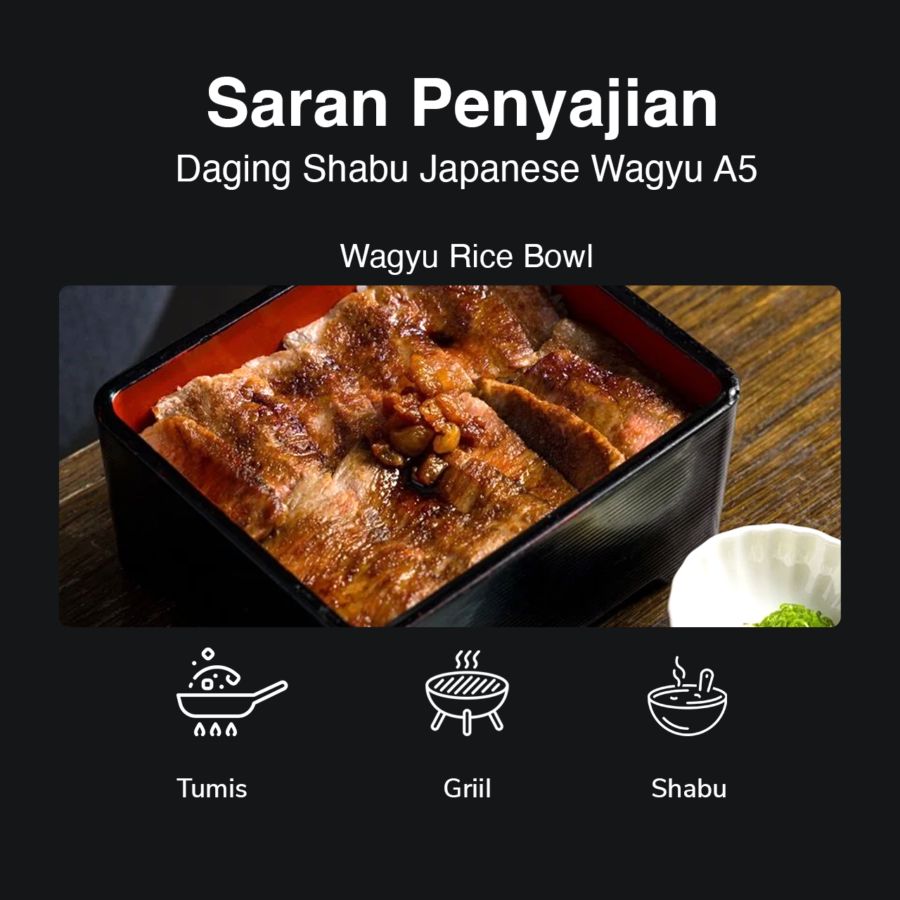 Daging Shabu Japanese Wagyu A5 Astro Goods 200gram