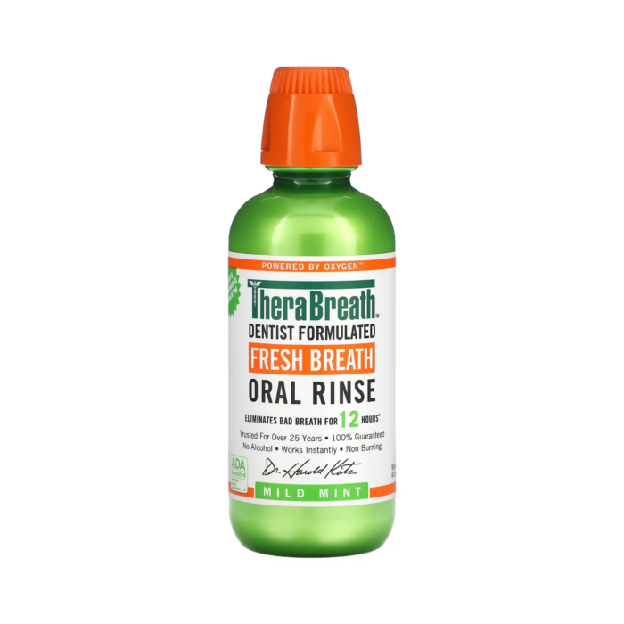 TheraBreath Mild Mint Dentist Formulated Fresh Breath Oral Rinse Mouthwash