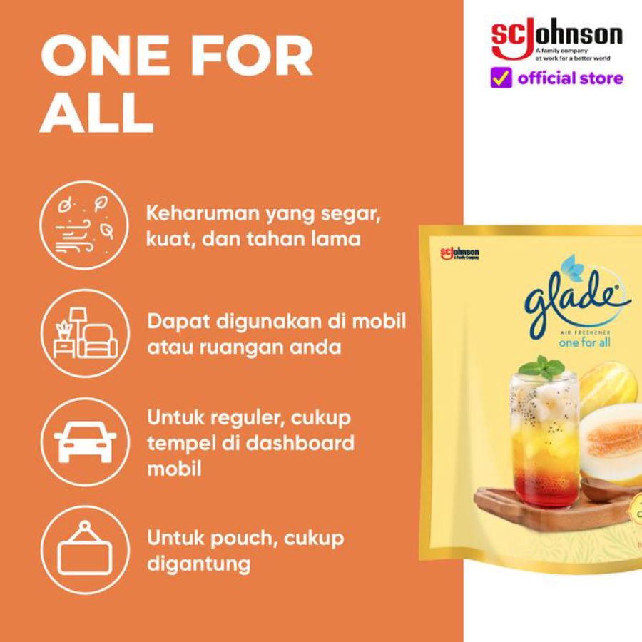 Glade One For All Timunsuri Cocopandan Pengharum Ruangan 70gram