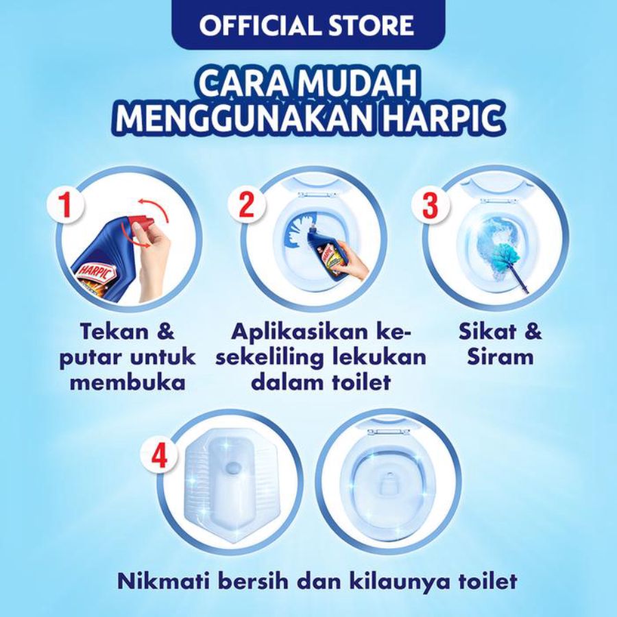 Harpic Power Plus 10X Max Clean Citrus Pembersih Kloset 750ml