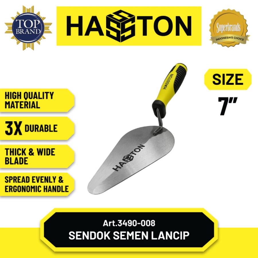 Hasston 3490 Sendok Semen Lancip 7inch