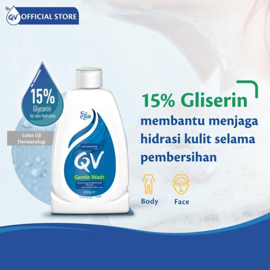 QV Gentle Wash untuk Kulit Kering & Sensitif 500ml