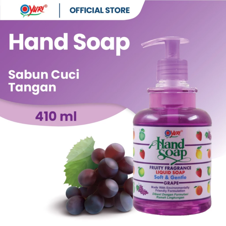 Yuri Grape Hand Soap Botol 410ml