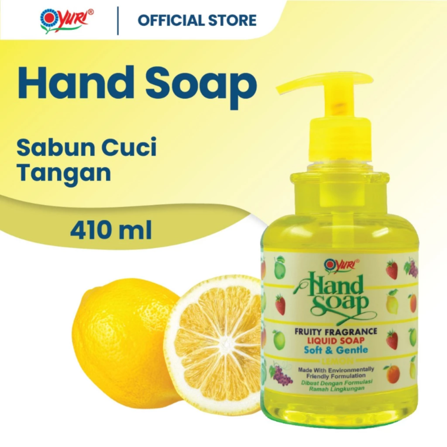 Yuri Lemon Hand Soap Botol 410ml