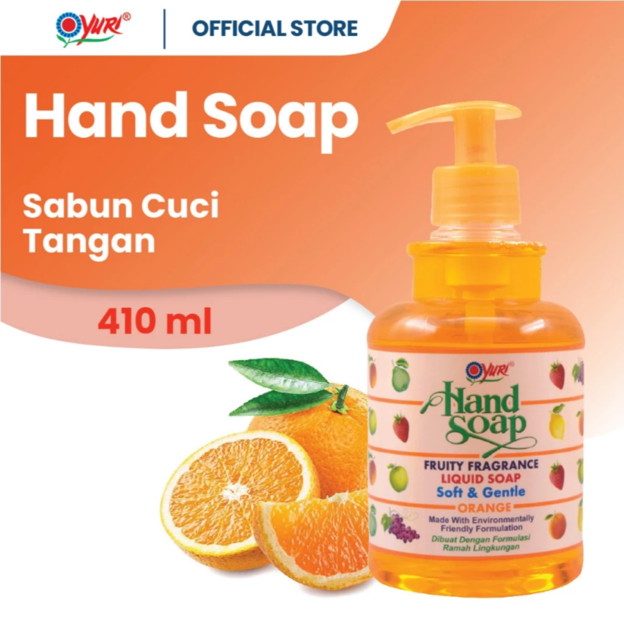 Yuri Orange Hand Soap Botol 410ml
