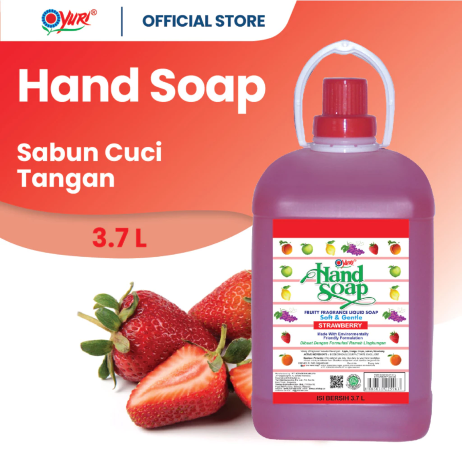 Yuri Strawberry Hand Soap Refill 3700ml