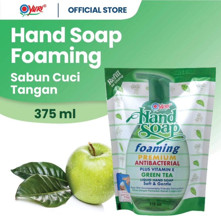 Yuri Green Tea Foaming Hand Soap Pouch 375ml