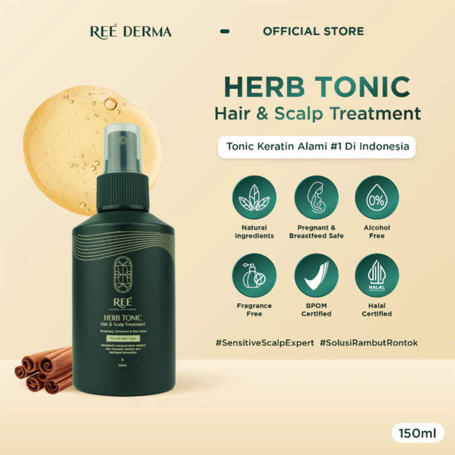 Ree Derma Wellness Herb Tonic Hair & Scalp Treatment 150ml
