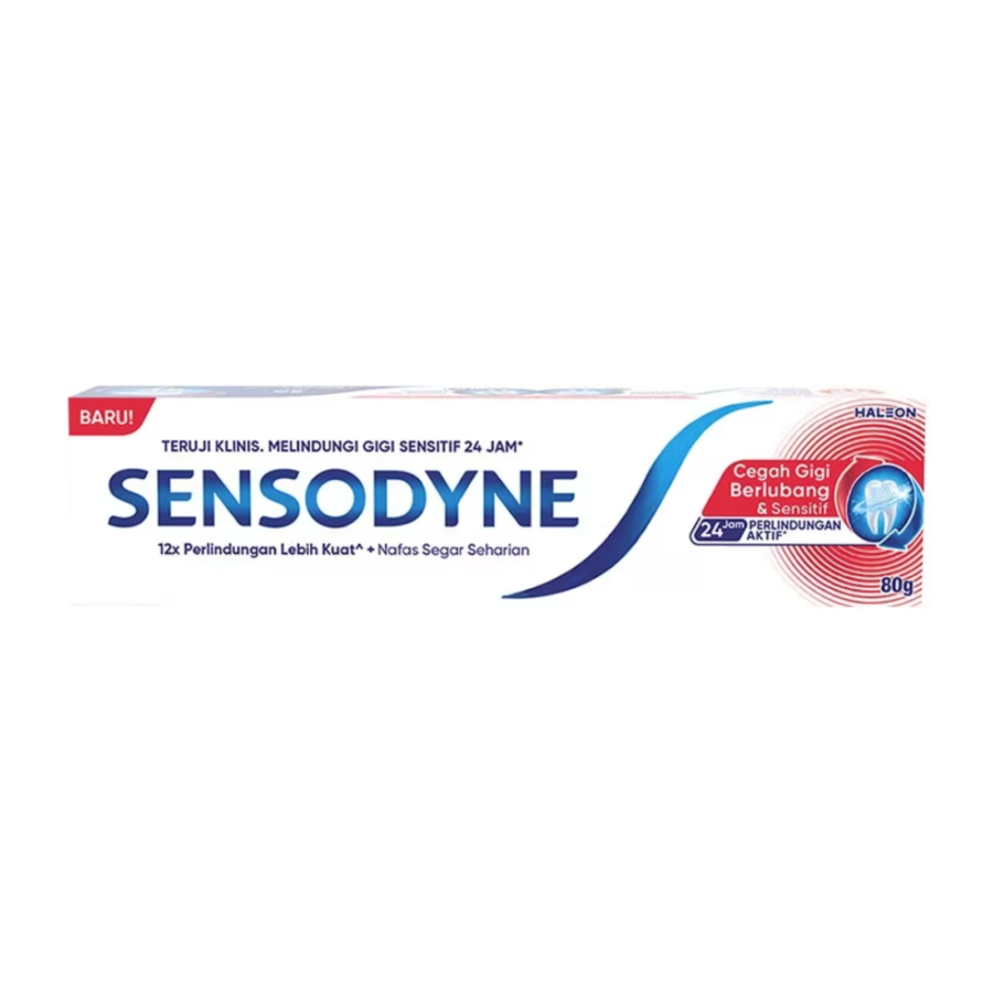 Sensodyne Cegah Gigi Berlubang & Sensitif Pasta Gigi 80gram