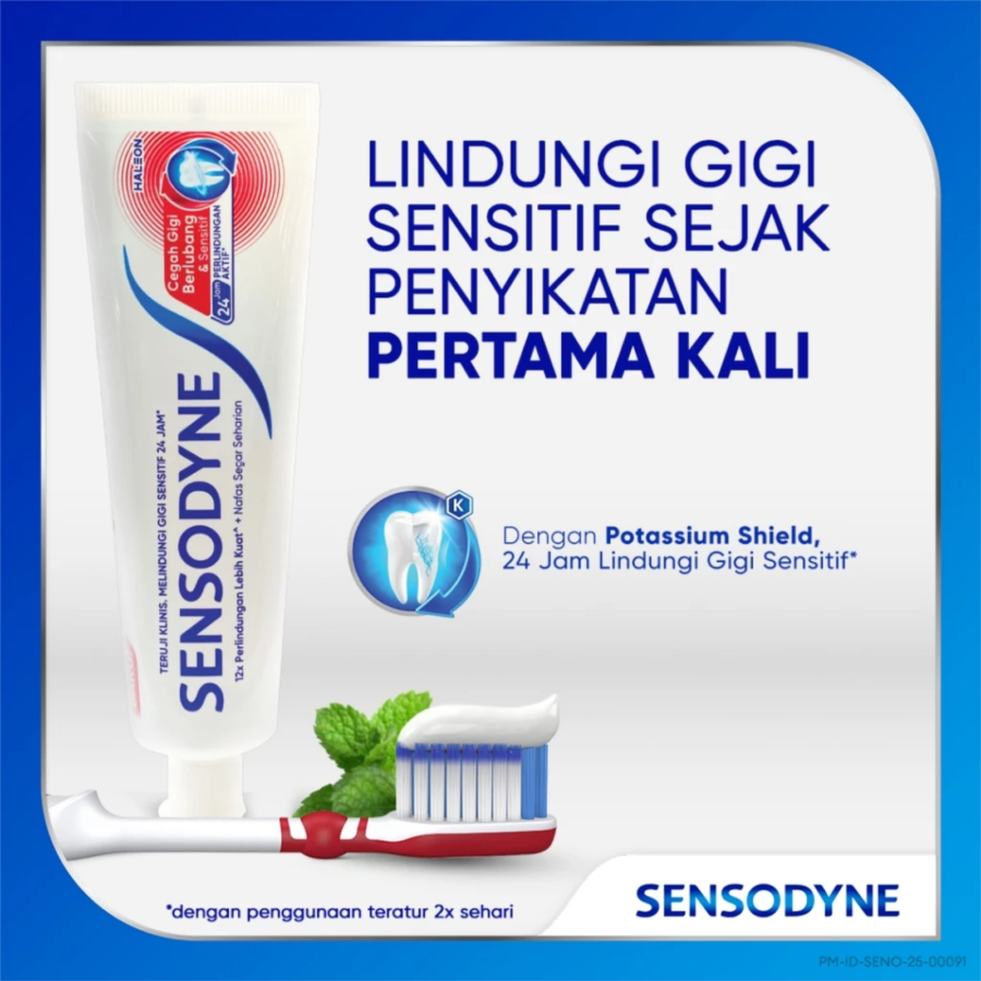 Sensodyne Cegah Gigi Berlubang & Sensitif Pasta Gigi 80gram