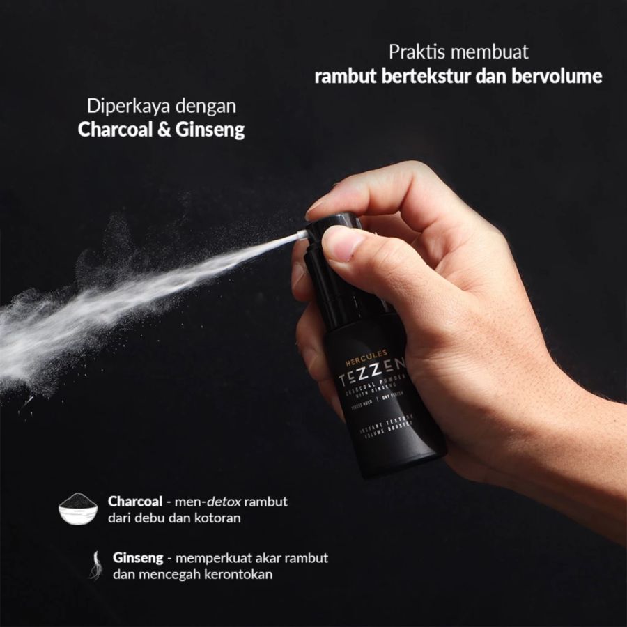 Tezzen Geryon Charcoal Hair Powder 7.5gram 1pcs