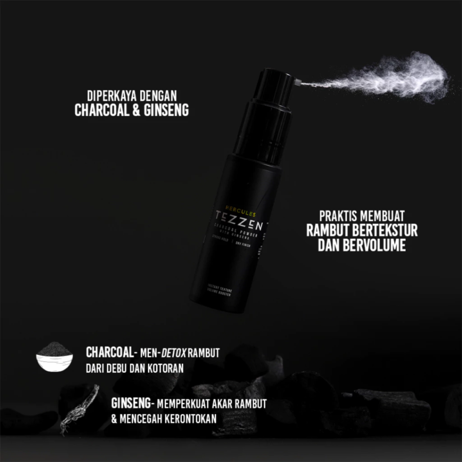 Tezzen Hercules Charcoal Hair Powder 15gram