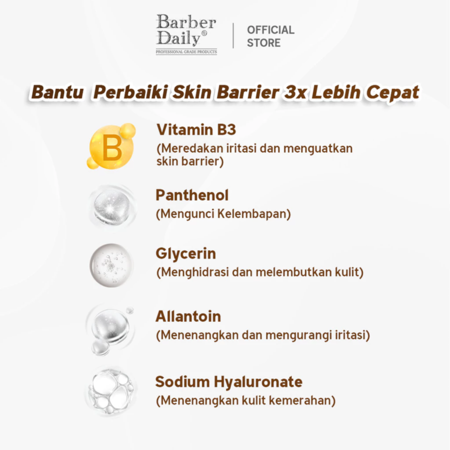 Barber Daily Ultra Sensitive Face Wash Bottle 100ml