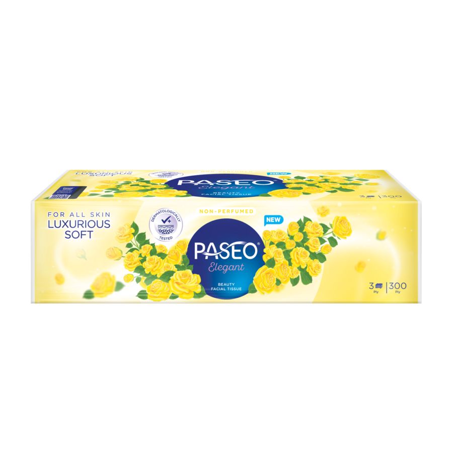 Bundle Paseo Elegant Floral Edition Facial Soft Pack Tisu Wajah 300ply