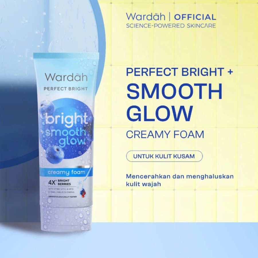 Wardah Bright Now Glutathione Bio-Enzyme Smooth Glow F(X) Facial Foam 100ml