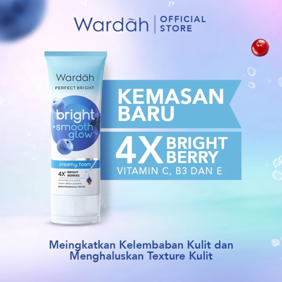 Wardah Perfect Bright Creamy Foam Bright + Smooth Glow 50ml