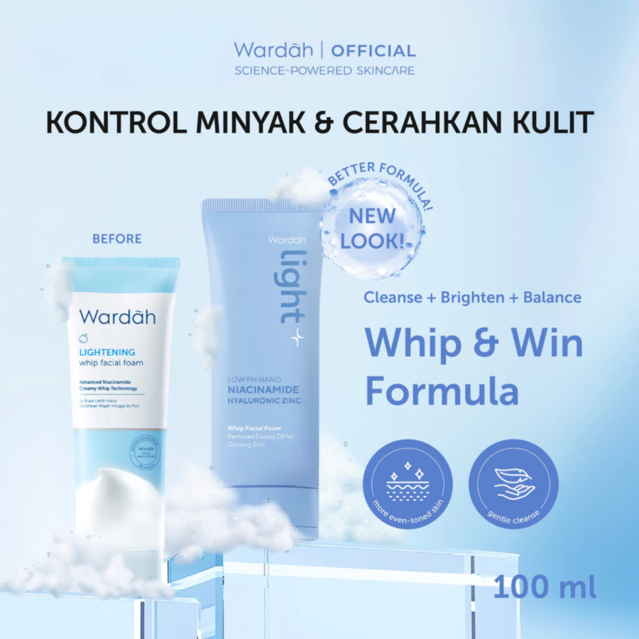 Wardah Lightening Whip Facial Foam 100ml
