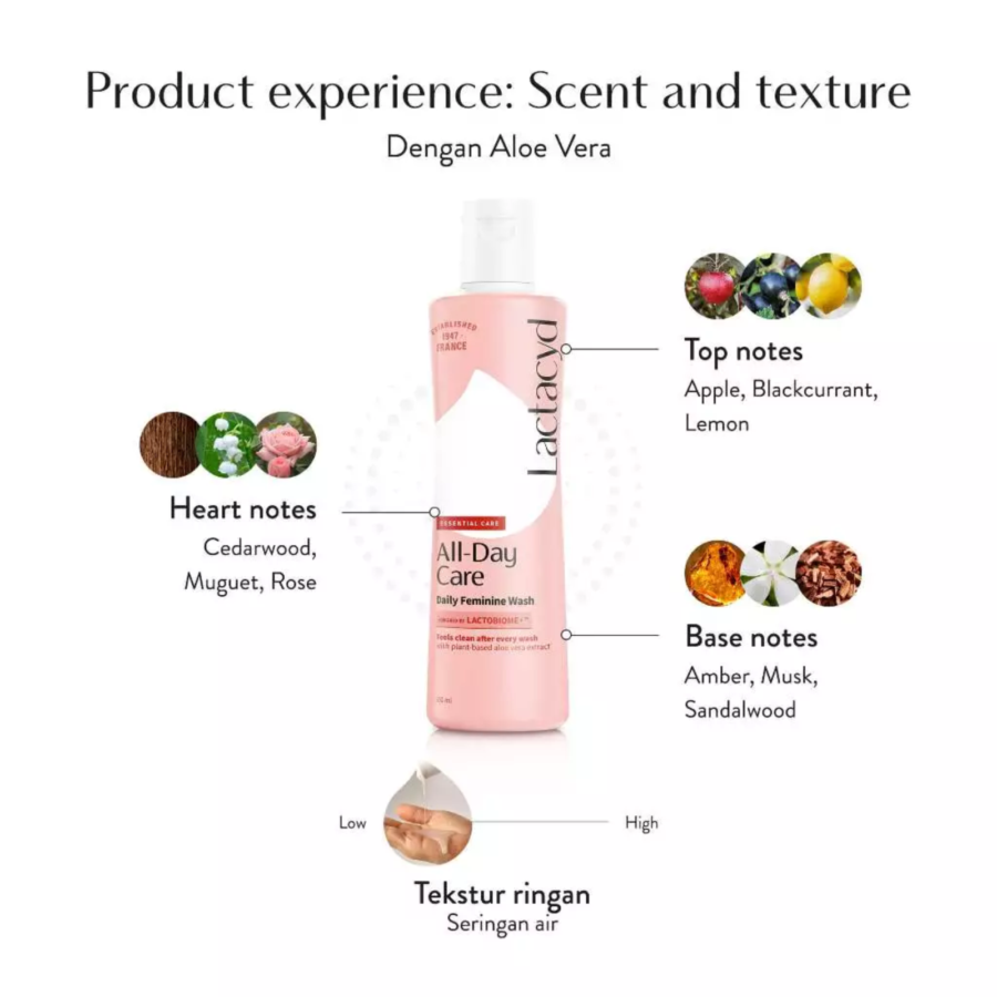 Lactacyd All-day Care with Natural Milk Extract Femine Wash 60ml