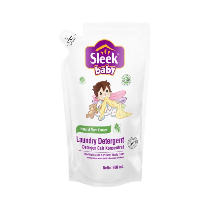Sleek Baby Laundry Detergent Deterjen Cair Pouch