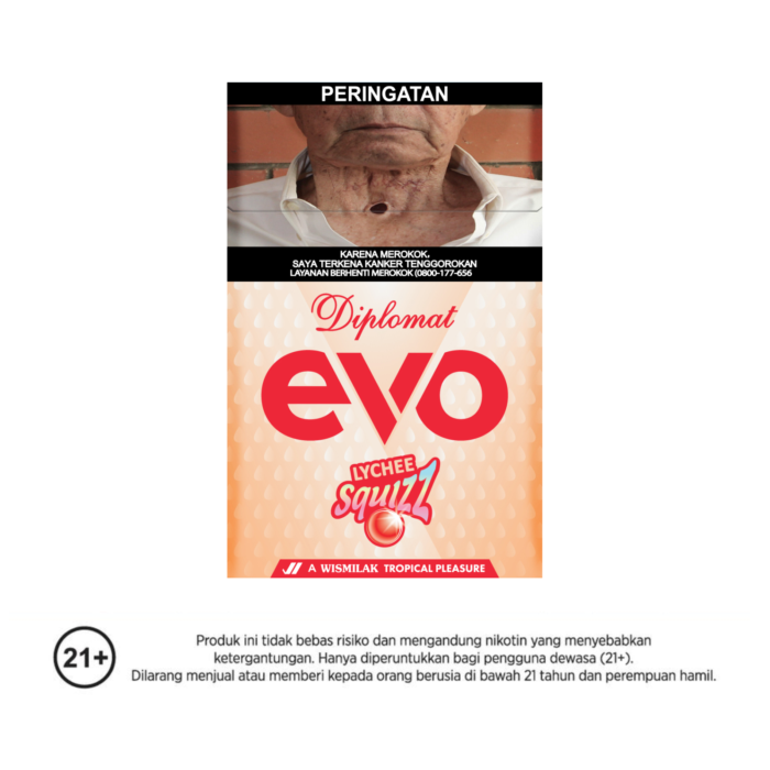 Diplomat EVO Lychee Squizz Filter Rokok Batang 16 Stick