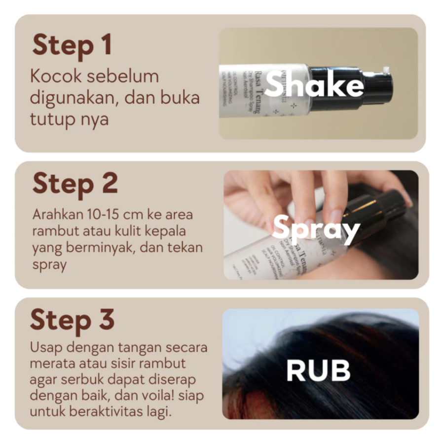 Orinesia Rasa Tenang Non Aeroso Dry Shampoo Spray 32gram