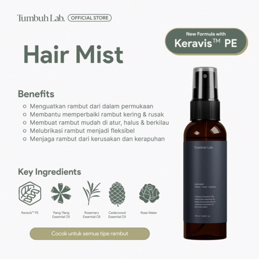 Tumbuh Lab Hair Mist New Formula 100ml