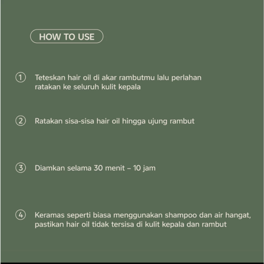 Tumbuh Lab Hair Oil with Pepperment New Formula Perawatan Rambut 60ml