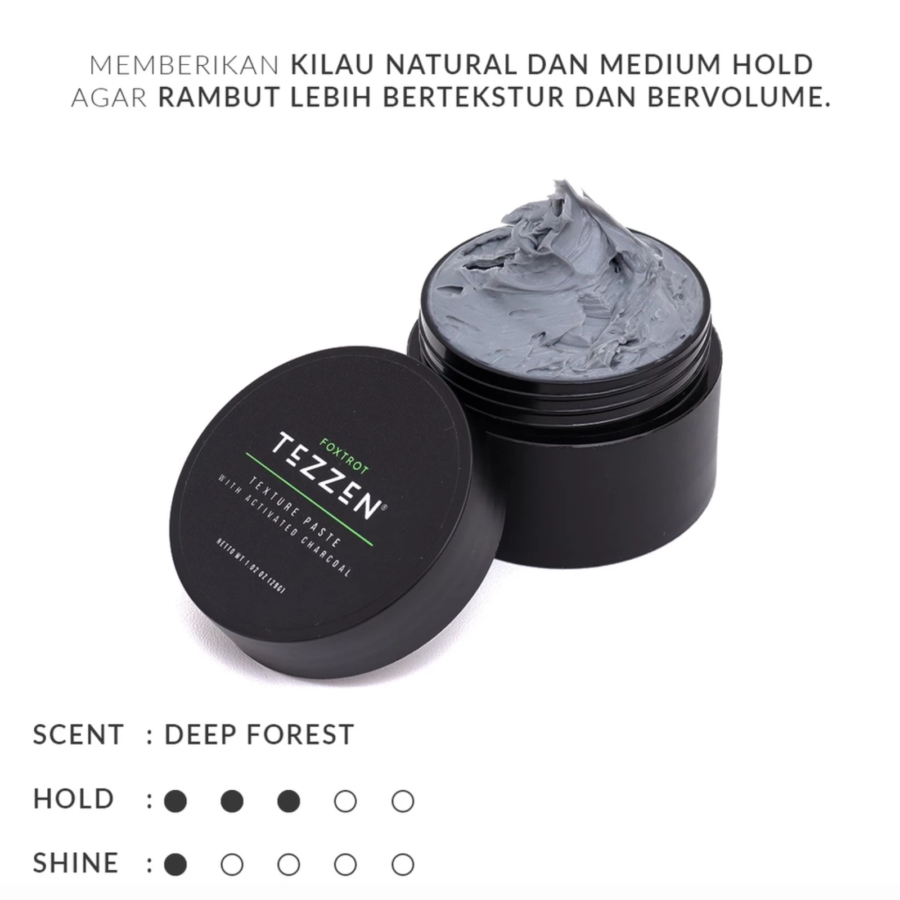 Tezzen Mini Foxtrot Activated Charcoal Texture Paste 29gram