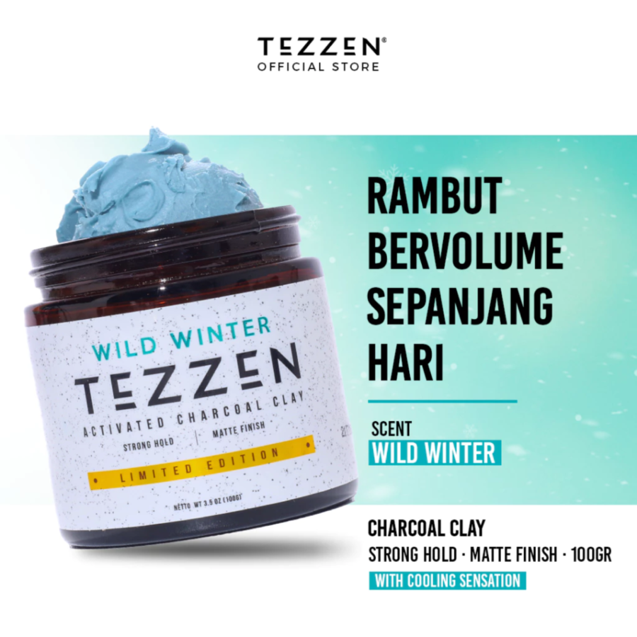 Tezzen Wild Winter Actived Charcoal Clay (Limited Edition)  100gram