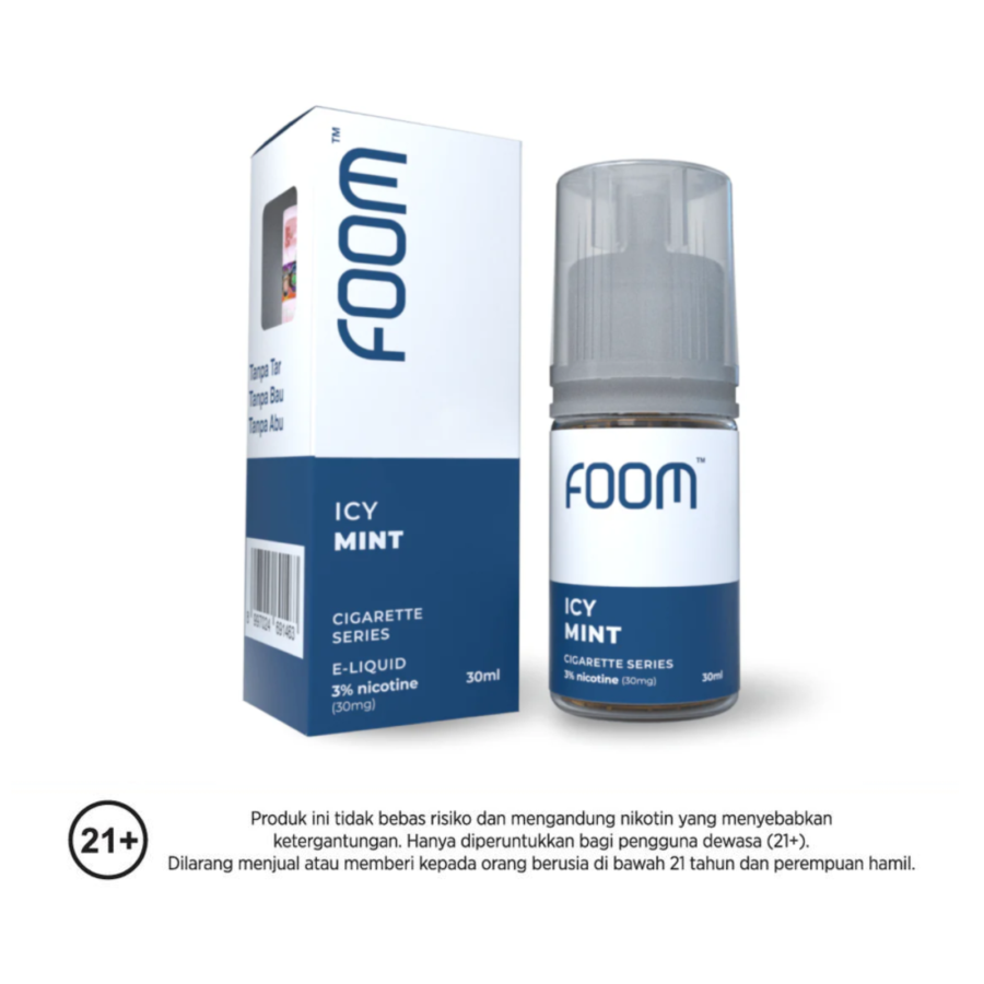 Foom Liquid Saltnic Icy Mint Rokok Elektrik 30ml