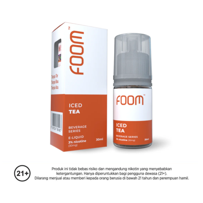 Foom Liquid Saltnic Iced Tea Rokok Elektrik