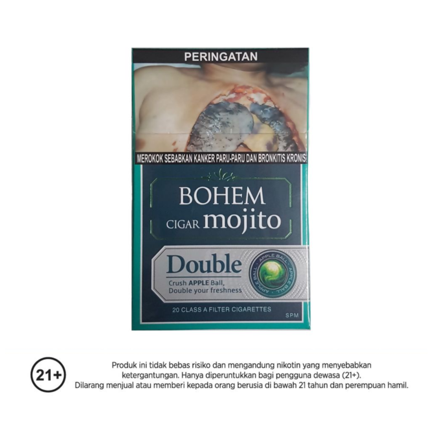 Bohem Cigar Mojito Double Rokok Batang 20stick