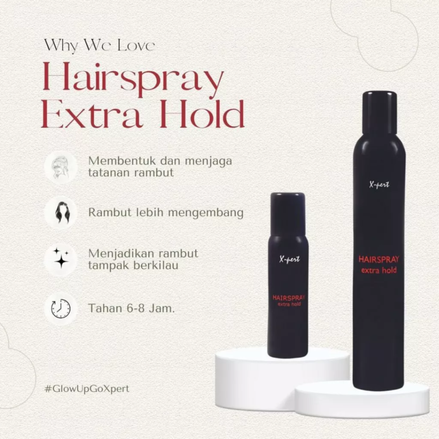 Xpert Hair Spray Extra Hold Perawatan Rambut 100ml