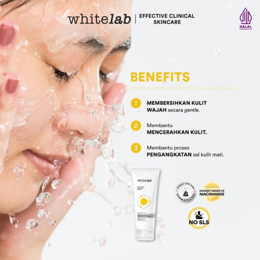 Whitelab Brightening Facial Wash 100gram