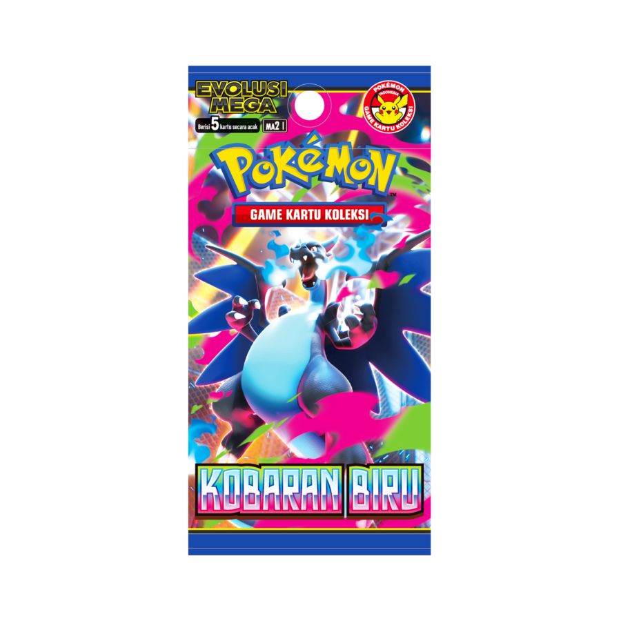 Pokemon Kobaran Biru Booster MA2 Game Kartu 1pack