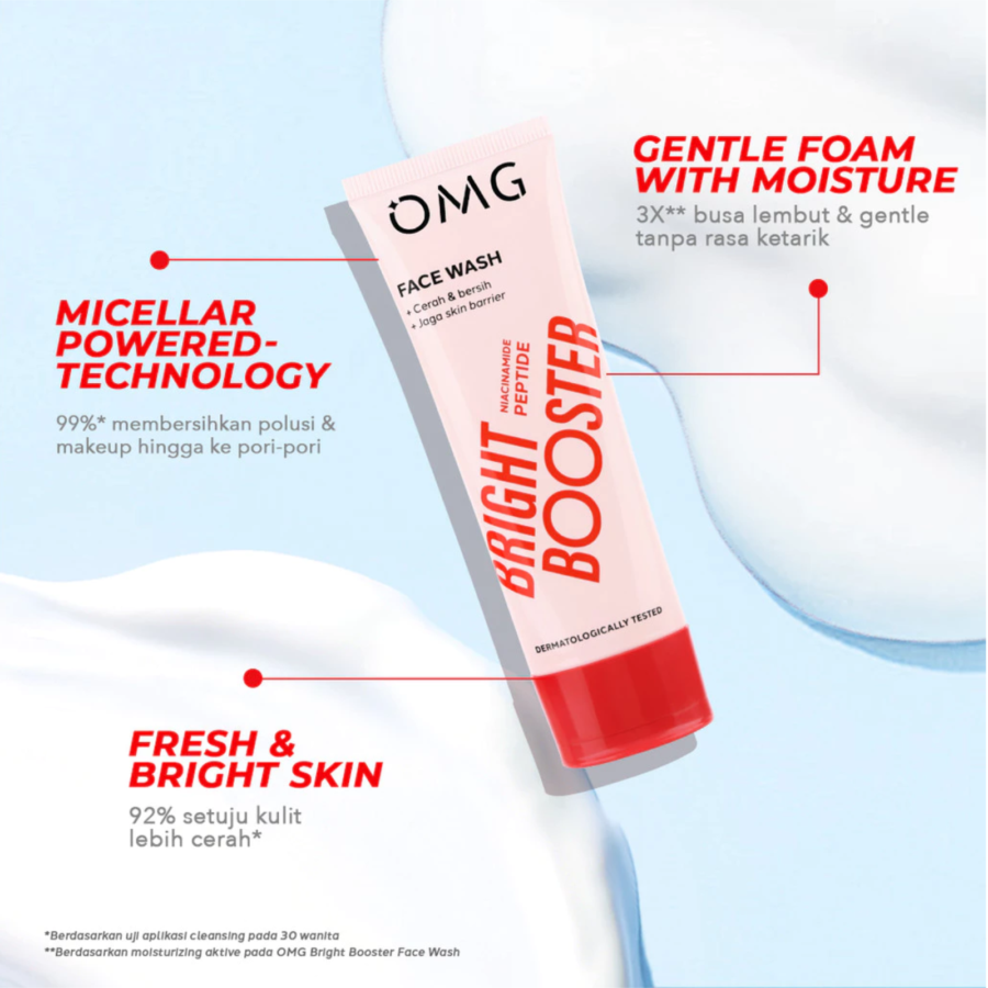 OMG Oh My Glow Bright Booster Face Wash 100ml