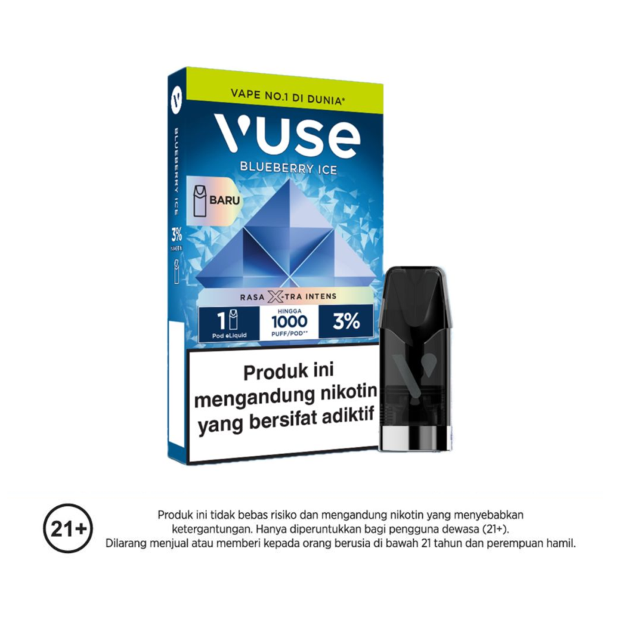 Vuse Pod Extra Intense Blueberry Ice Rokok Elektrik 1pack