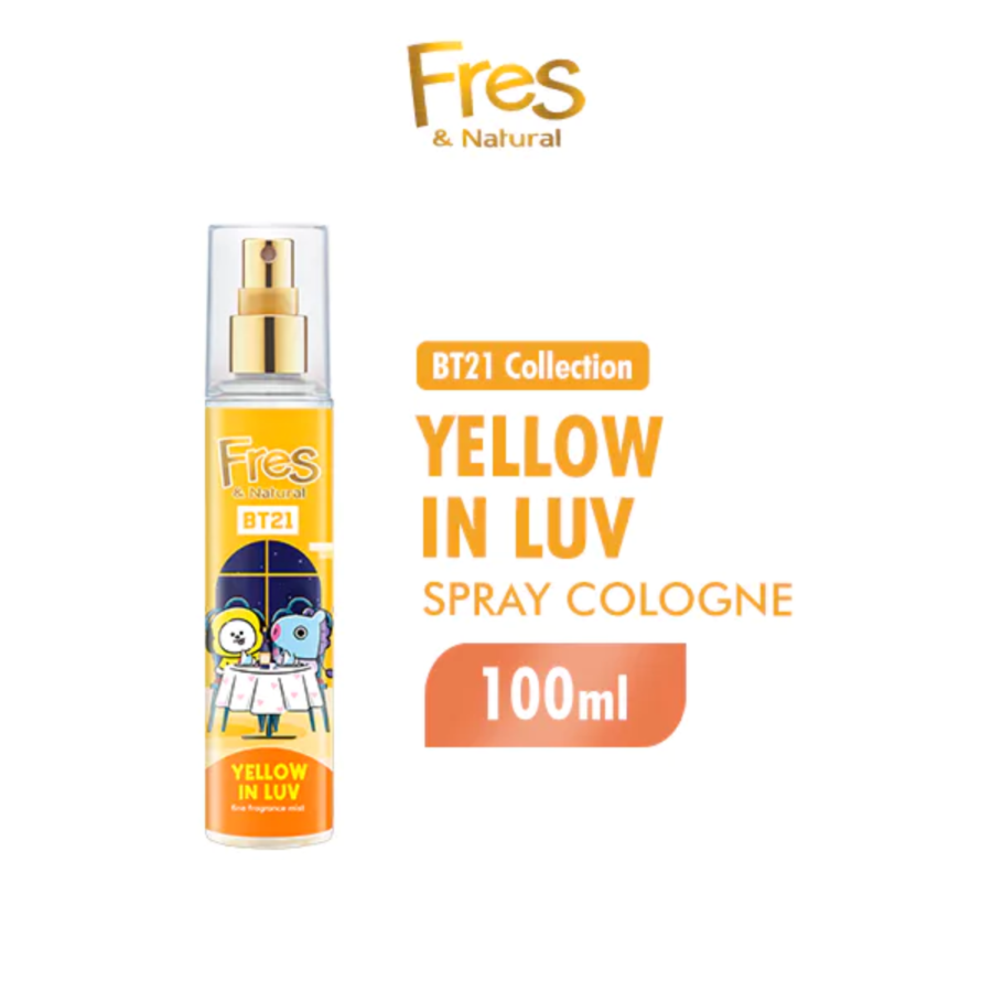 Fres & Natural BT21 Yellow In Luv Spray Cologne 100ml